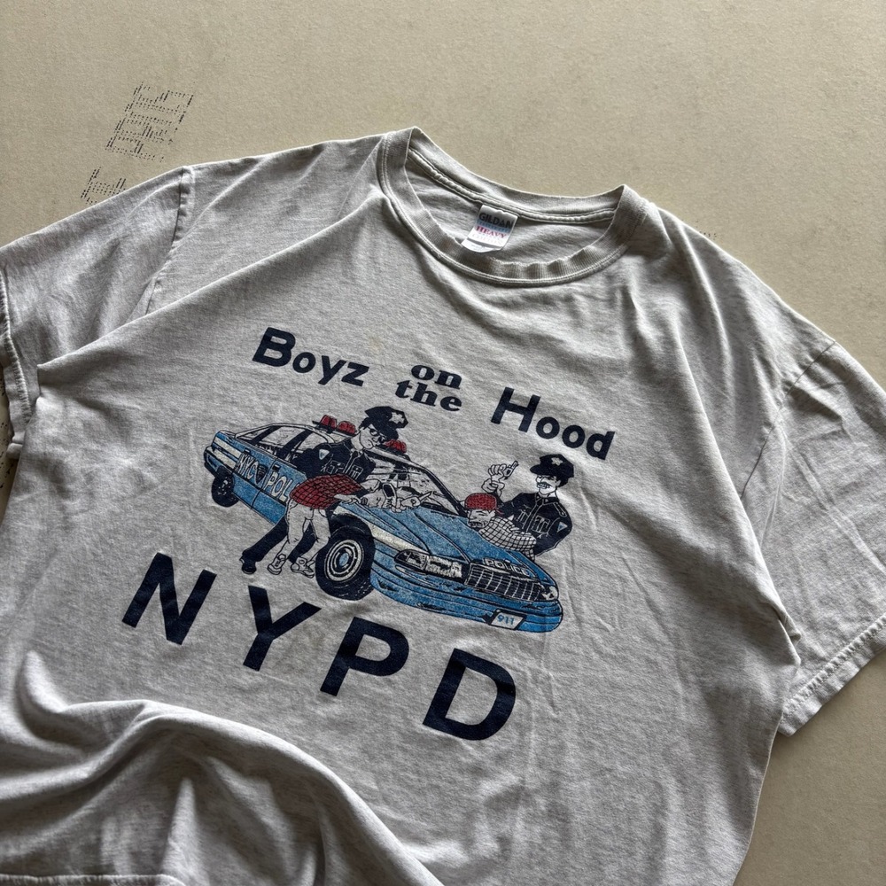 90's "Boyz on the Hood" NYPD T-shirt‎
